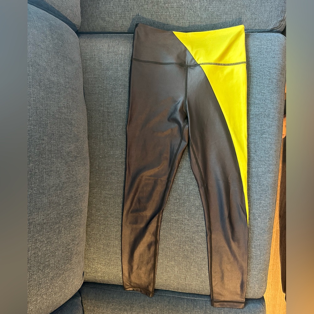 ZYIA Black and Yellow Performance Leggings
